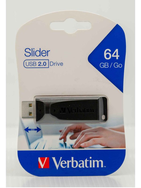 Verbatim Slider USB2.0 64GB Flash Drive